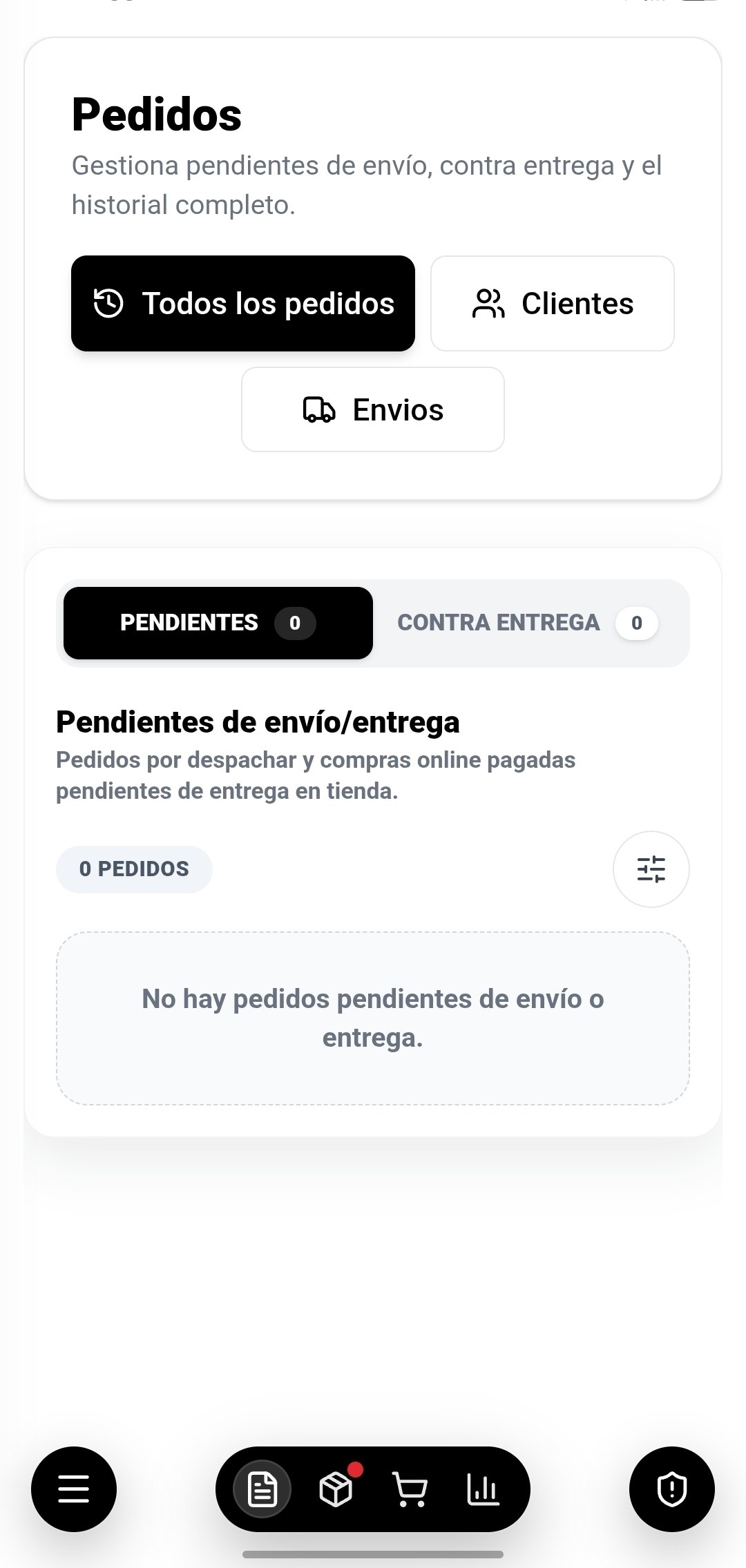 Gestión real de pedidos en Sanvat